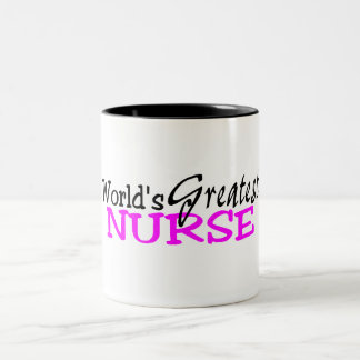 Tasse 2 Couleurs La plus grande infirmière des mondes