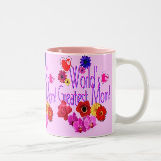 Tasse 2 Couleurs La plus grande maman du monde ! (Droit)