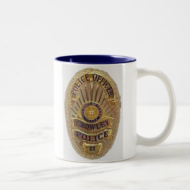 Tasse 2 Couleurs La police de Crowley attaque (Droit)