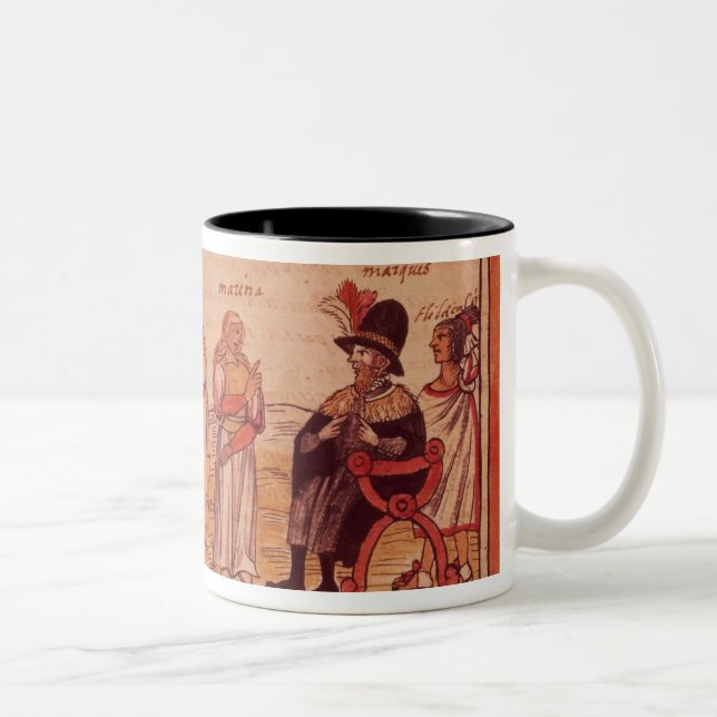 Tasse 2 Couleurs La princesse indienne Malinche ou dame Marina (Droit)