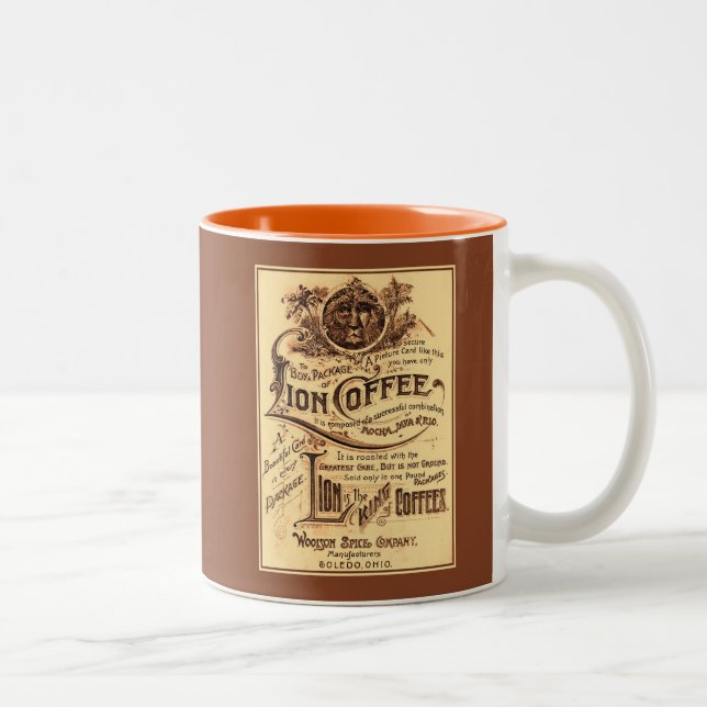 Tasse 2 Couleurs La publicité de café de lion reconstituée par (Droit)