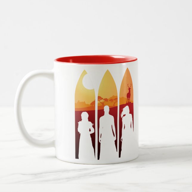 Tasse 2 Couleurs La recherche - faites confiance aux (Gauche)