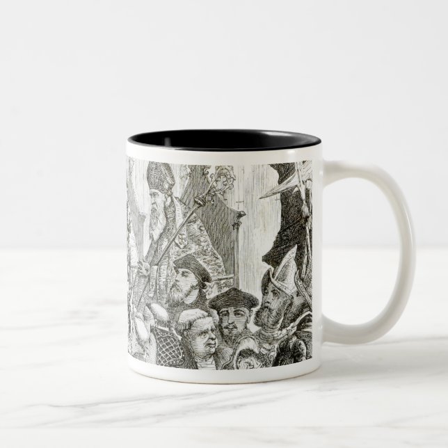 Tasse 2 Couleurs La rétractation d'archevêque Cranmer (Droit)