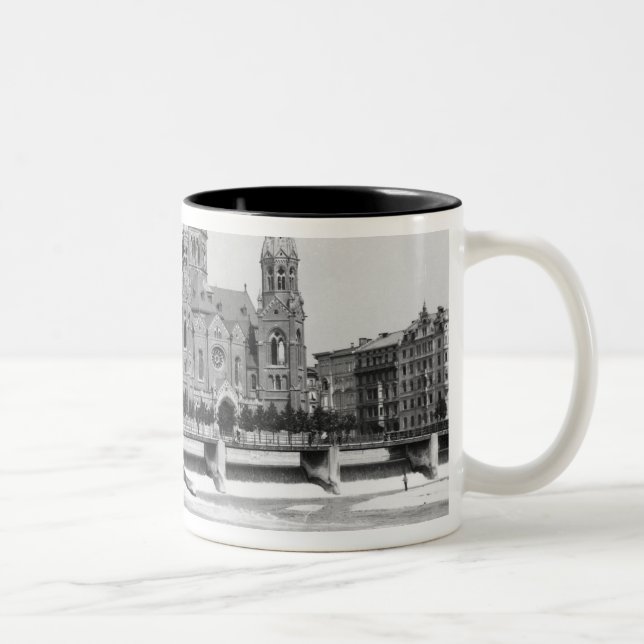 Tasse 2 Couleurs La rivière Isar à Munich, c.1910 (Droit)