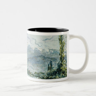 Tasse 2 Couleurs La rivière Isere à Grenoble, 1877