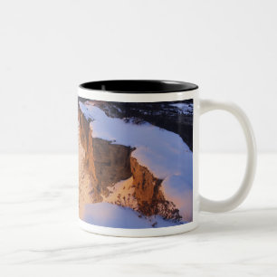 Tasse 2 Couleurs La rivière Little Missouri en hiver à