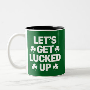 Tasse 2 Couleurs La Saint-Patrick Déchaînons la Chance Trèfle Irlan