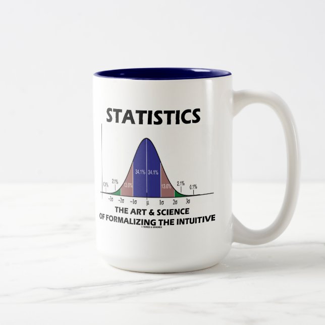 Tasse 2 Couleurs La Science d'art de statistiques de la (Droit)