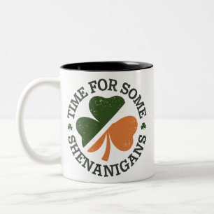 Tasse 2 Couleurs La St. Patrick's c'est l'heure de quelques bêtises