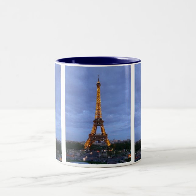 Tasse 2 Couleurs La Tour Eiffel de Paris (Centre)