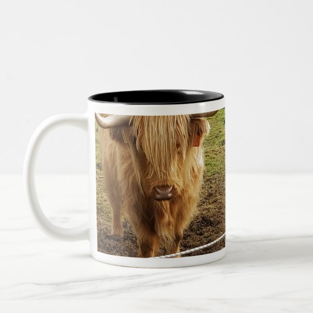 Tasse 2 Couleurs La vache des Highlands (Gauche)