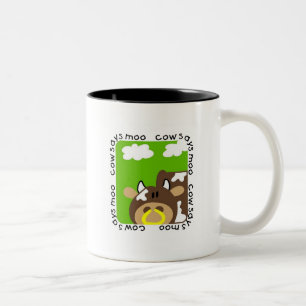 Tasse 2 Couleurs La vache indique des T-shirts et des cadeaux de