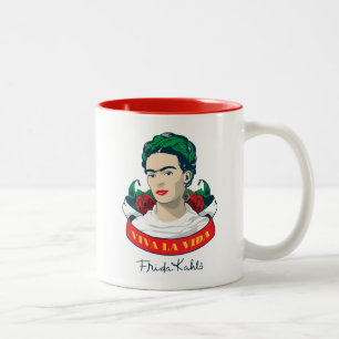 Tasse 2 Couleurs La Vida de vivats de Frida Kahlo