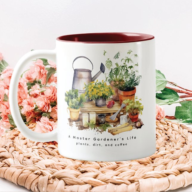 Tasse 2 Couleurs La vie du maître Gardener (Créateur téléchargé)