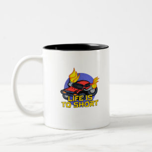 Tasse 2 Couleurs La vie est à court