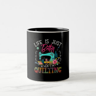 Tasse 2 Couleurs La Vie Est Juste Meilleure Quand Je Quitte