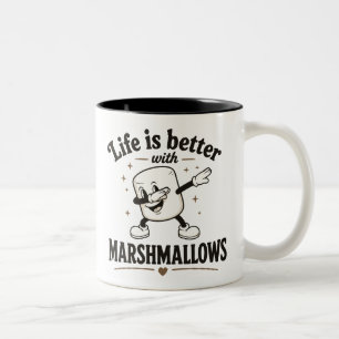 Tasse 2 Couleurs La vie est meilleure avec des marshmallows