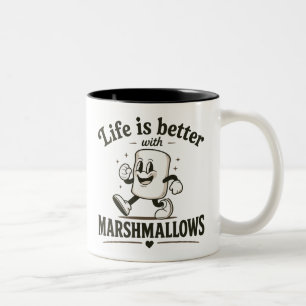 Tasse 2 Couleurs La vie est meilleure avec des marshmallows