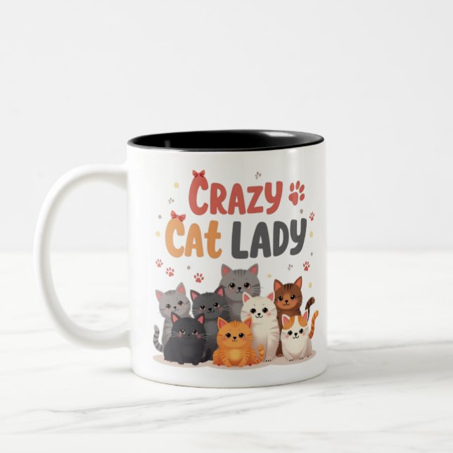 Tasse 2 Couleurs La vie est meilleure avec les chats envelopper les (Gauche)
