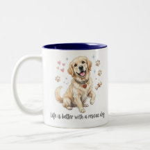 La vie est meilleure avec un Golden Retriever de s