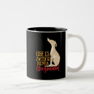 Tasse 2 Couleurs La vie est meilleure avec un louveteur de chien fo