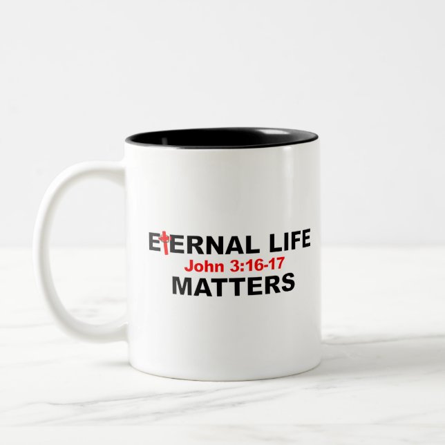 Tasse 2 Couleurs La vie éternelle compte (Gauche)