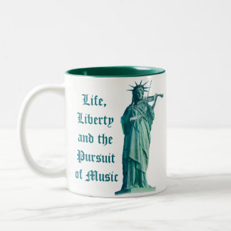 Tasse 2 Couleurs La vie, liberté et la poursuite de la musique -