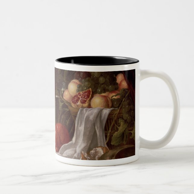 Tasse 2 Couleurs La vie toujours du fruit et d'un homard (Droit)