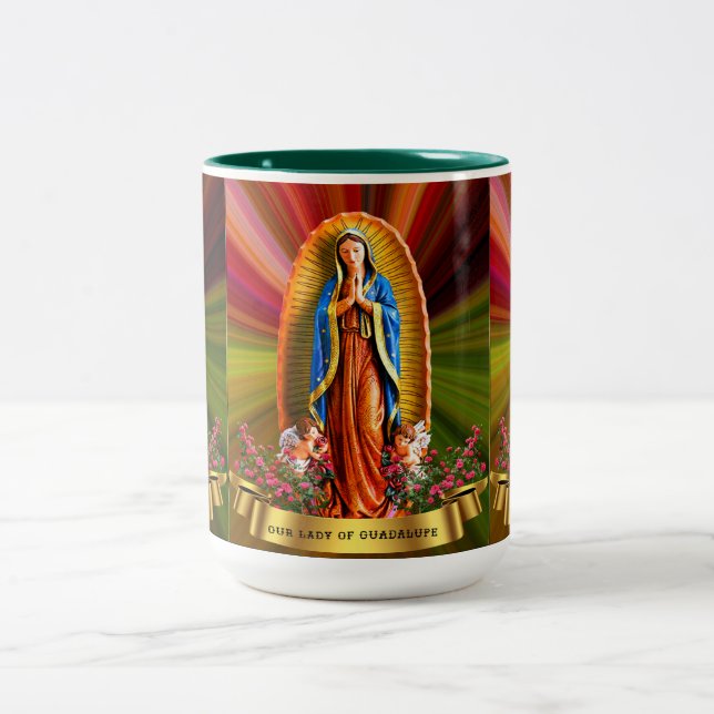 Tasse 2 Couleurs La Vierge de Guadalupe (Centre)