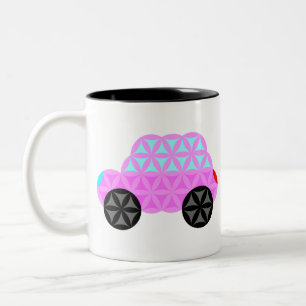 Tasse 2 Couleurs La Voiture De Vie - Formes Sacrées A3.Rose.