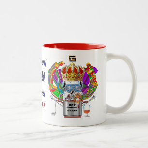 Tasse 2 Couleurs La vue du Roi mardi gras de gombo veuillez laisser