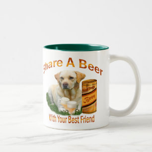 Tasse 2 Couleurs Lab Partage Une Bière Avec Son Meilleur Ami