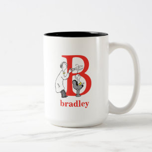 Tasse 2 Couleurs L'ABC de Dr Seuss : Lettre B - Rouge Ajoutez vot