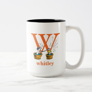 Tasse 2 Couleurs L'ABC de Dr Seuss : Lettre W - Orange Ajoutez vo