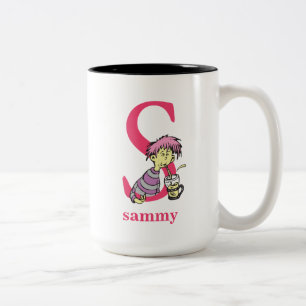 Tasse 2 Couleurs L'ABC du Dr Seuss : Lettre S - Rose Ajoutez votr