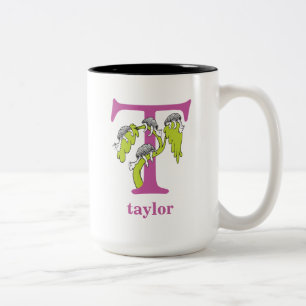 Tasse 2 Couleurs L'ABC du Dr Seuss : Lettre T - Violet Ajoutez vo