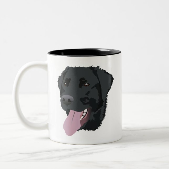 Tasse 2 Couleurs Laboratoire noir (Gauche)