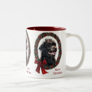 Tasse 2 Couleurs Labradoodle Cadeaux de Noël