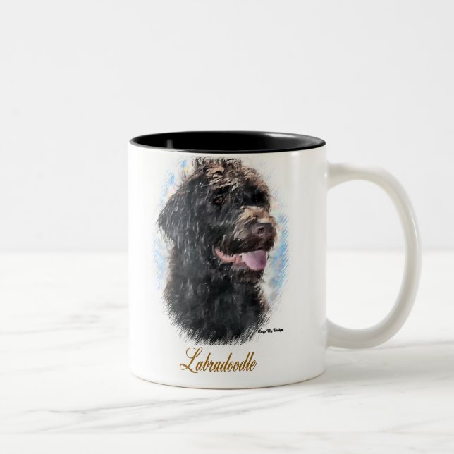 Tasse 2 Couleurs Labradoodle Cadfts (Droit)