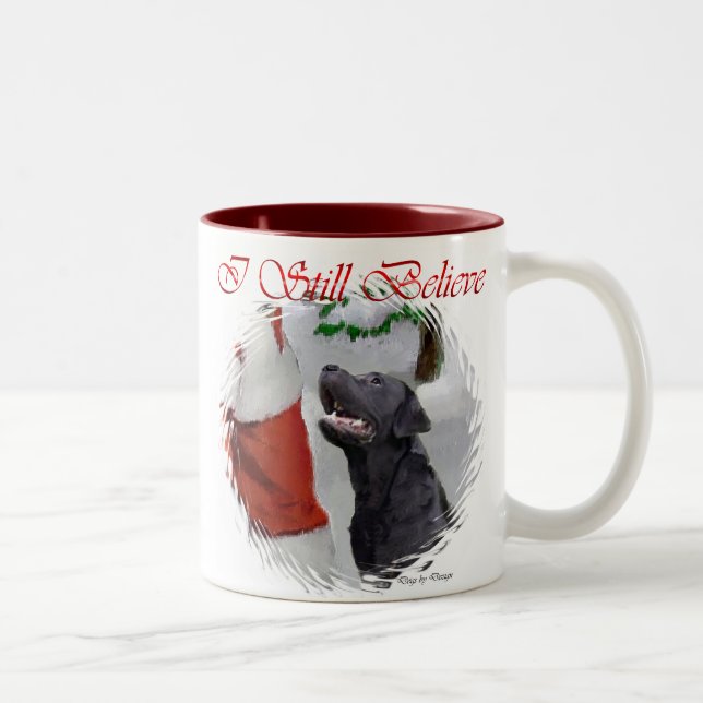 Tasse 2 Couleurs Labrador Retriever Cadeaux de Noël (Droit)