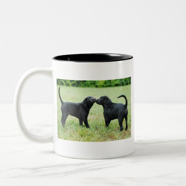 Tasse 2 Couleurs Labrador retriever noir (Gauche)