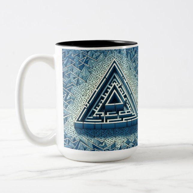Tasse 2 Couleurs labyrinthe (Gauche)