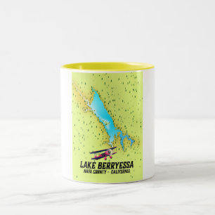 Tasse 2 Couleurs lac berryessa Napa Comté, Californie