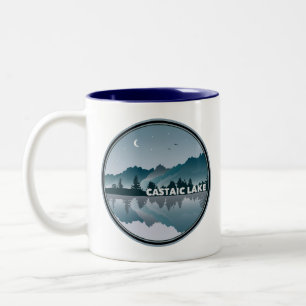Tasse 2 Couleurs Lac Castaic Californie Reflet