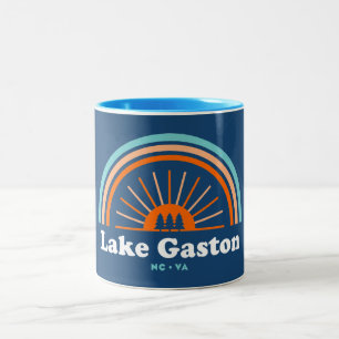Tasse 2 Couleurs Lac Gaston Caroline du Nord Virginie Arc en ciel