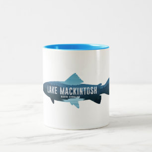 Tasse 2 Couleurs Lac Mackintosh Caroline du Nord Poisson