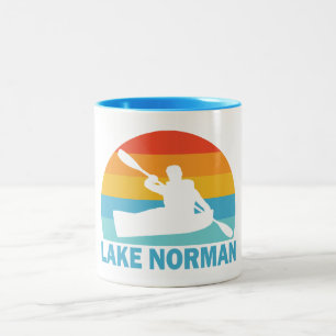 Tasse 2 Couleurs Lac Norman Caroline du Nord Kayak