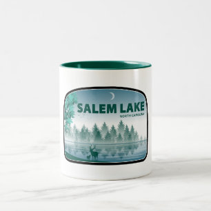 Tasse 2 Couleurs Lac Salem Caroline du Nord Cerfs