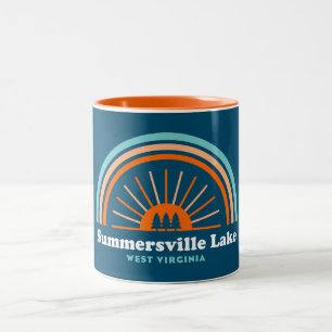 Tasse 2 Couleurs Lac Summersville Virginie-Occidentale Arc-en-ciel