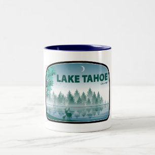 Tasse 2 Couleurs Lac Tahoe Californie Nevada Deer